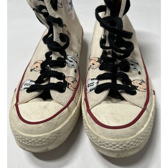 KITH x Converse Chuck Taylor All Star 70 Hi Sneakers in Disney Egret - Picture 4 of 8